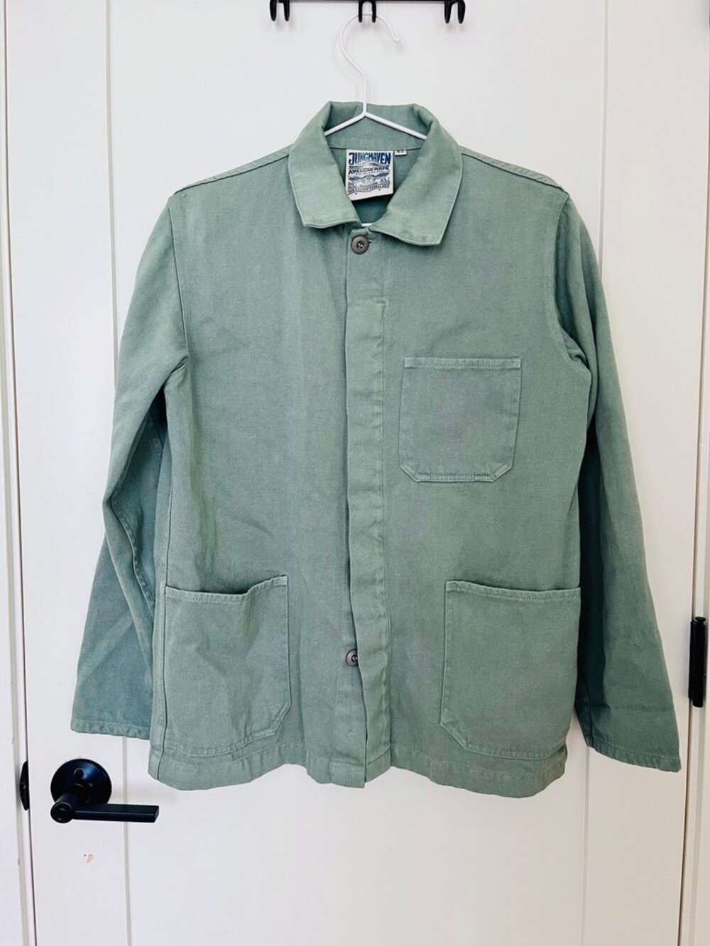 JUNGMAVEN OLYMPIC Jacket Hemp Cotton XS Clay Green Work Coat